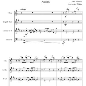 Piazzolla Anxiety - Woodwind Quartet