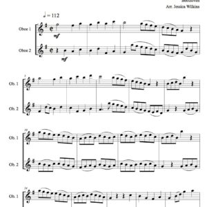 Beethoven Allegro & Minuet - Oboe Duet (Digital Download)