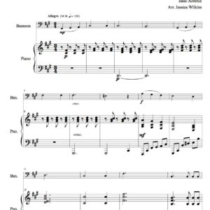 Albéniz Angustia - Bassoon & Piano (Digital Download)