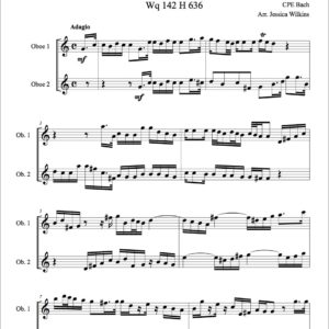 CPE Bach Oboe Duet In C Major (Digital Download)