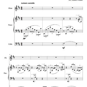 Rachmaninoff Prelude No.4 Op.23 - Oboe,Cello, Piano Trio