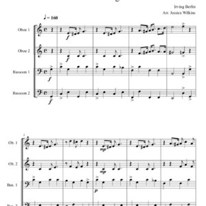 Berlin Alexander's Ragtime Band - Oboe & Bassoon Quartet (Digital Download)