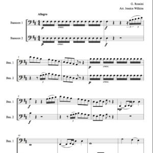 Rossini Bassoon Duet In D Major (Digital Download Only)