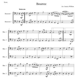 Bourree - Bassoon Duet (Digital Download)