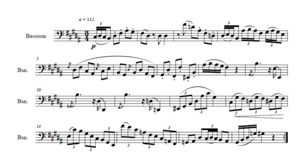 Karg-Elert Study No.21 Op.107- Solo Bassoon (Digital Download)