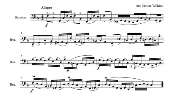 Karg-Elert Study No.3 Op.107 - Solo Bassoon (Digital Download)