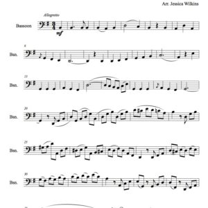 Kuhlau Variation No.4 - Solo Bassoon (Digital Download)