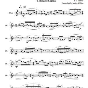 Ferroud Two Pieces for Solo Oboe (Digital Download)