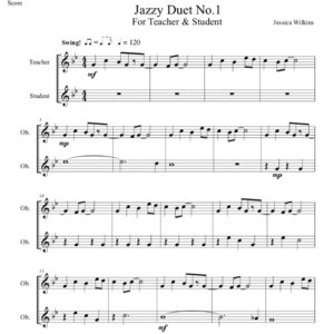 Jazzy Oboe Duet No.1 (Digital Download)