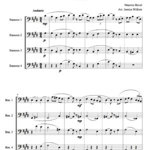 Ravel Menuet - Bassoon Quartet (Digital Download)