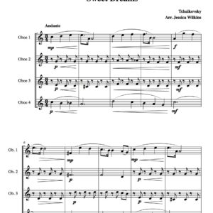 Tchaikovsky Sweet Dreams - Oboe Quartet (Digitial Download)