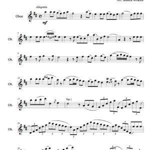 Kuhlau Variation No.1 - Oboe solo (Digital Download)