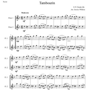 Chedeville Tambourin - Flute Duet (Digital Download)