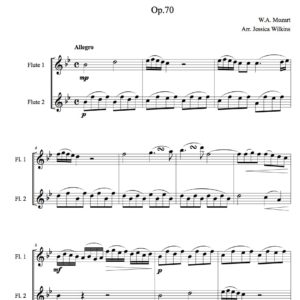 Mozart Flute Duet No.1 Op.70 (Digital Download)
