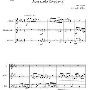 Villoldo Acorazado Rivadavia - Reed Trio (Digital Download)