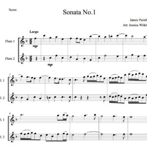 Paisible Sonata No.1 - Flute Duet (Digital Download)