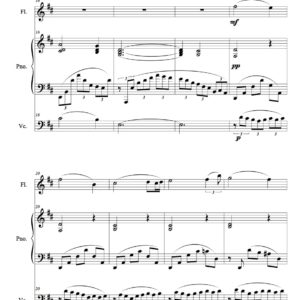 Rachmaninoff Prelude No.4 Op.23 (Flute, Cello & Piano)