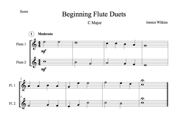 Beginning Flute Duets (Digital Download)