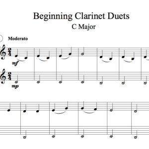 Beginning Clarinet Duets (Digital Download)