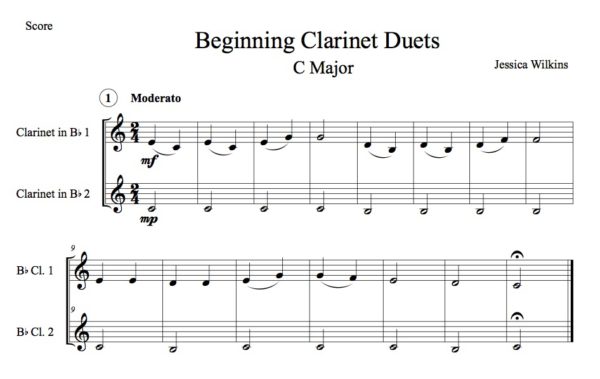 Beginning Clarinet Duets (Digital Download)