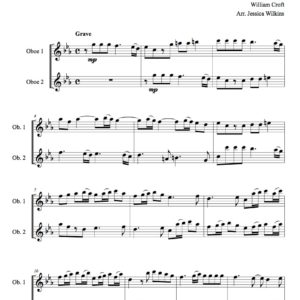Croft Oboe Duet In C Minor (Digital Download)