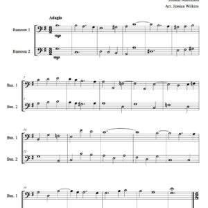 Mattheson E minor sonata - bassoon duet (Digital Download)