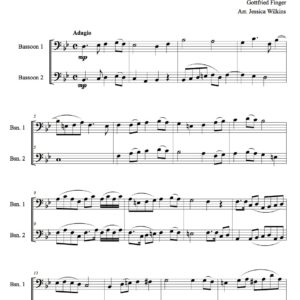 Finger Sonata No.4 - Bassoon duet (Digital Download)