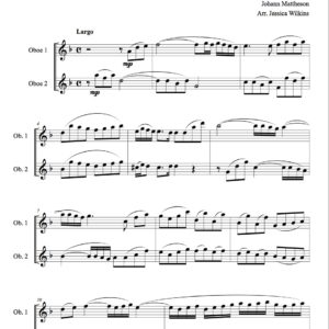Mattheson Prelude & Fugue - Oboe duet (Digital Download)