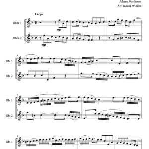 Mattheson Sonata No.9 - oboe duet (Digital Download)