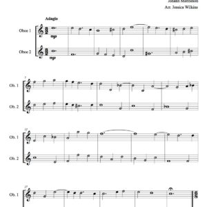 Mattheson Sonata - Oboe Duet (Digital Download)
