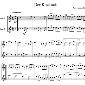 Der Kuckuck - oboe duet (Digital Download)