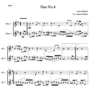 Heberle Oboe Duo No.4 (Digital Download)