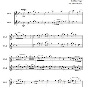 Finger Sonata No.4 - Oboe Duet (Digital Download)