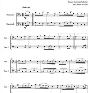 Schultze Passepied - Bassoon duet (Digital Download)