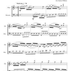 Scarlatti Sonata K.1 - oboe & bassoon duet (Digital Download)