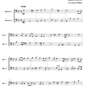 Courteville Sonata no.2 - Bassoon duet (Digital Download)