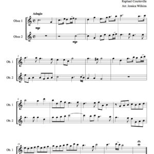 Courteville sonata no.5 - oboe duet (Digital Download)