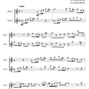 Loeillet Sonata No.1 - Oboe Duet (Digital Download)