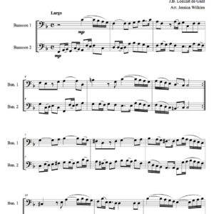 Loeillet Sonata no.2 - Bassoon duet