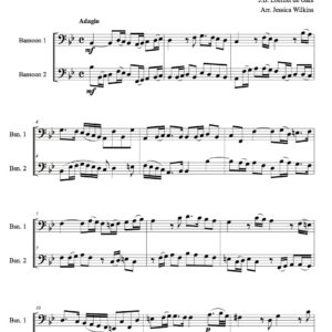 Loeillet Sonata No.5 - bassoon duet