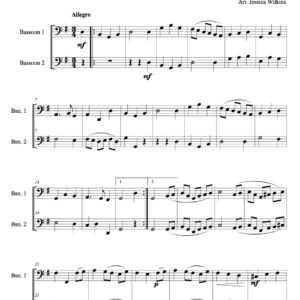 Philidor Air & Rondeau - Bassoon Duet (Digital Download)