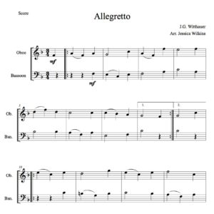 Witthauer Allegretto - Oboe & Bassoon Duet (Digital Download)