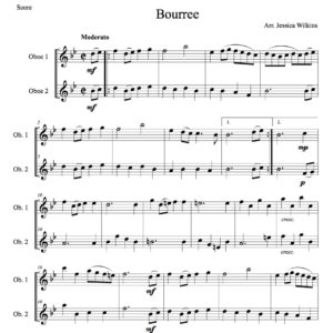 Bourree - Oboe duet (Digital Download)