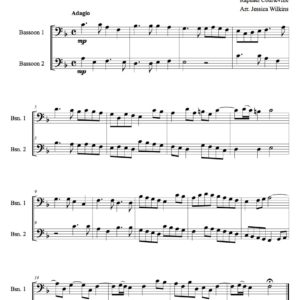 Courteville Sonata no.3 - Bassoon duet (Digital Download)