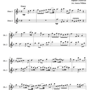 Courteville sonata no.4 - oboe duet (Digital Download)