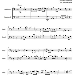 Courteville sonata no.4 - bassoon duet (Digital Download)