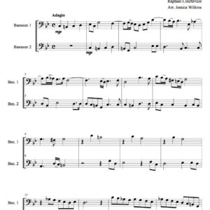 Courteville Sonata no.1 - Bassoon duet (Digital Download)