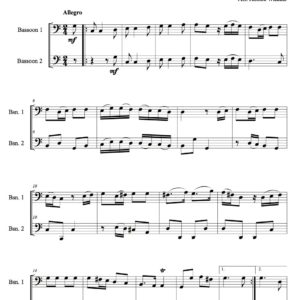 Molter Duo no.2 - Bassoon duet (Digital Download)