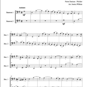 Philidor Fugue - Bassoon duet (Digital Download)