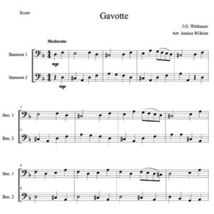Gavotte - Bassoon Duet (Digital Download)